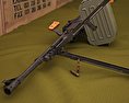 PK 기관총 3D 모델 