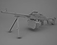 PK Maschinengewehr 3D-Modell