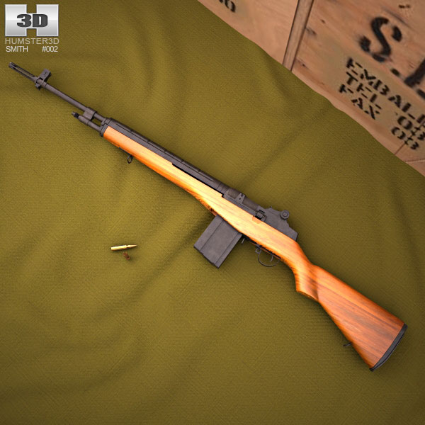 M14 rifle 3D model