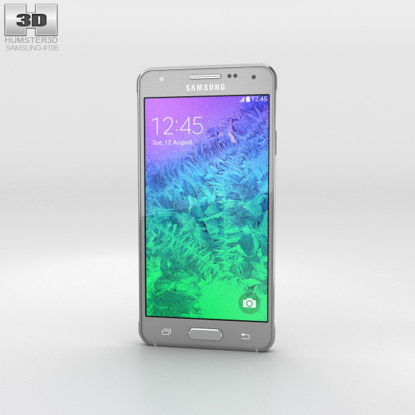 Samsung Galaxy Alpha Sleek Silver Modello 3D