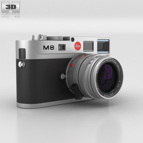 Leica M8 Silver Modello 3D