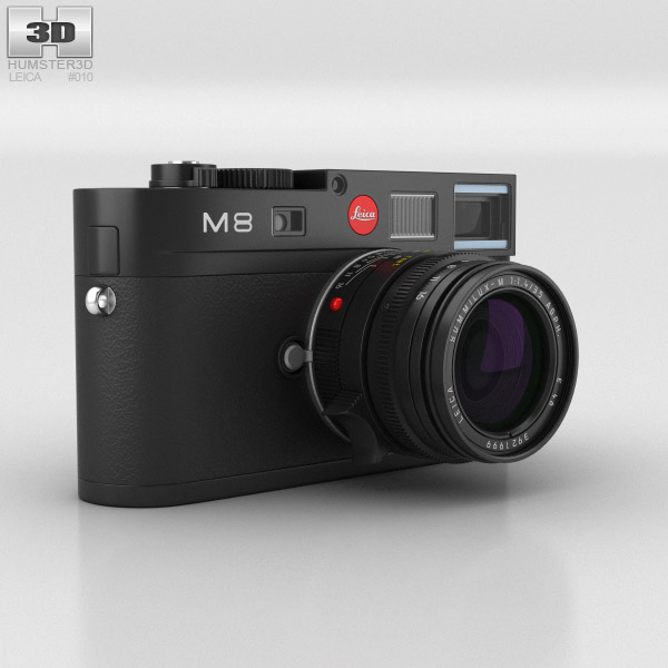 Leica M8 Schwarz 3D-Modell