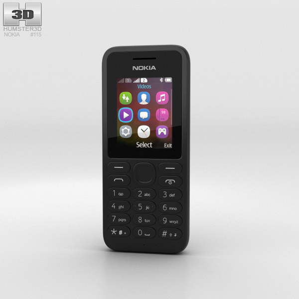 Nokia 130 Noir Modèle 3D