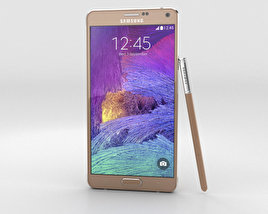 Samsung Galaxy Note 4 Bronze Gold 3D model