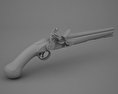 Flintlock Tower Sea Service Pistol 3D 모델 