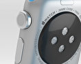 Apple Watch Sport 38mm Silver Aluminum Case Blue Sport Band 3d model