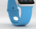 Apple Watch Sport 42mm Silver Aluminum Case Blue Sport Band 3Dモデル