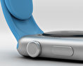 Apple Watch Sport 42mm Silver Aluminum Case Blue Sport Band Modello 3D