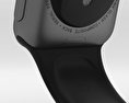 Apple Watch Sport 38mm Gray Aluminum Case Black Sport Band 3d model