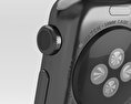 Apple Watch 38mm Black Stainless Steel Case Link Bracelet 3D-Modell