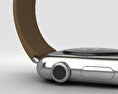 Apple Watch 38mm Stainless Steel Case Brown Modern Buckle Modello 3D