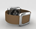 Apple Watch 38mm Stainless Steel Case Brown Modern Buckle 3D 모델 