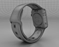 Apple Watch 38mm Stainless Steel Case White Sport Band 3D модель