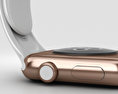 Apple Watch Edition 42mm Rose Gold Case White Sport Band 3d model