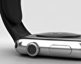 Apple Watch 42mm Stainless Steel Case Black Sport Band Modèle 3d