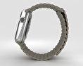 Apple Watch 42mm Stainless Steel Case Stone Leather Loop Modelo 3d