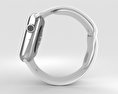 Apple Watch 42mm Stainless Steel Case White Sport Band 3D-Modell