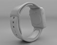 Apple Watch 42mm Stainless Steel Case White Sport Band 3D-Modell
