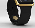 Apple Watch Edition 42mm Yellow Gold Case Black Sport Band 3D-Modell