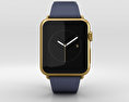 Apple Watch Edition 42mm Yellow Gold Case Blue Classic Buckle Modello 3D