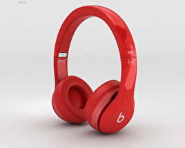 Beats by Dr. Dre Solo2 On-Ear Kopfhörer Red 3D-Modell