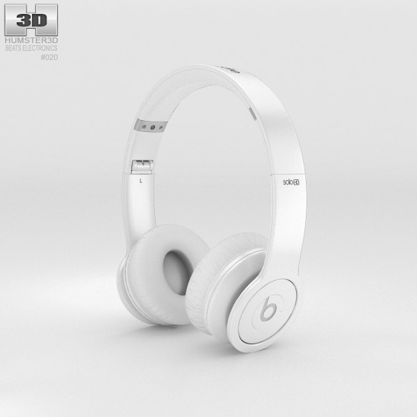 Beats by Dr. Dre Solo HD Matte White 3D model
