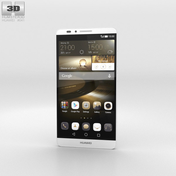 Huawei Ascend Mate 7 Moonlight Silver 3Dモデル