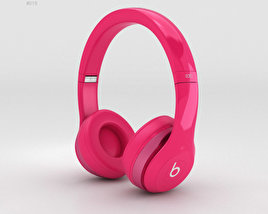 Beats by Dr. Dre Solo2 On-Ear Headphones Pink 3D model