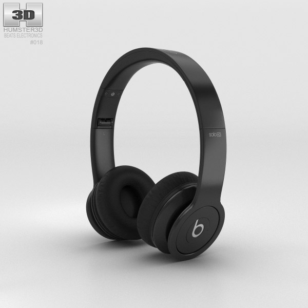 Beats by Dr. Dre Solo HD Matte Black 3D model