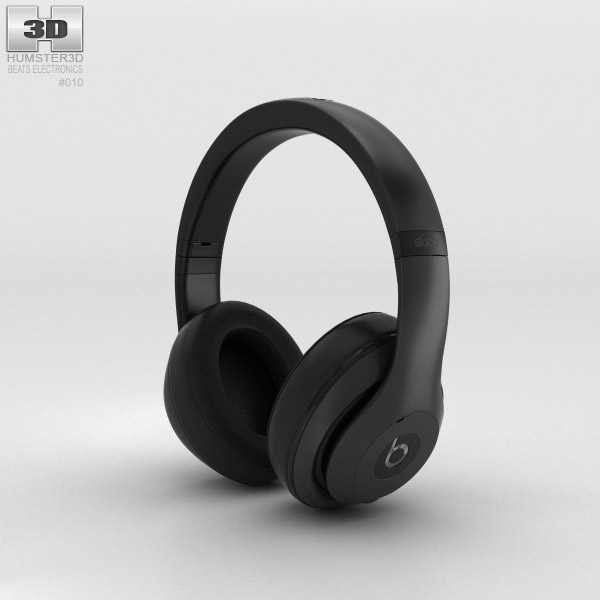 Beats by Dr. Dre Studio Over-Ear Headphones Matte Black 3D model