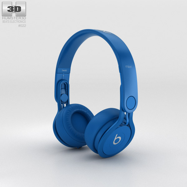 Beats Mixr High-Performance Professional Blue Modello 3D