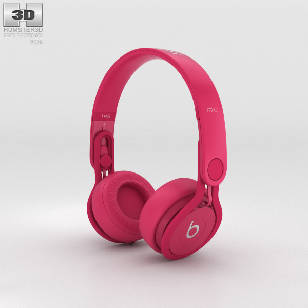 Beats Mixr High-Performance Professional Pink 3D model