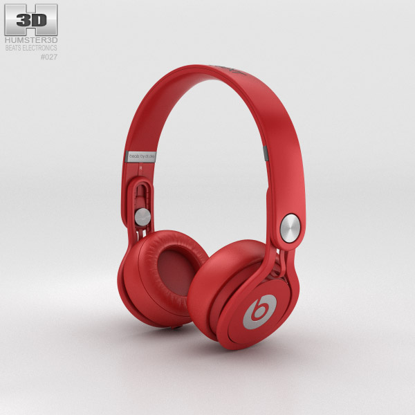 Beats Mixr High-Performance Professional Red 3D-Modell