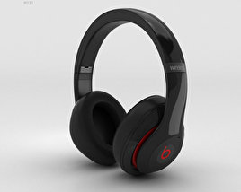 Beats by Dr. Dre Studio 无线 Over-Ear 黑色的 3D模型