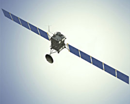 3D model of Rosetta space probe