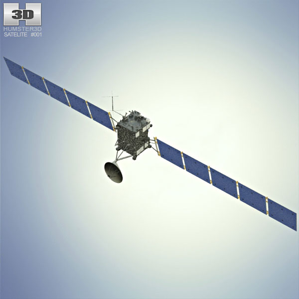 Rosetta space probe 3D model