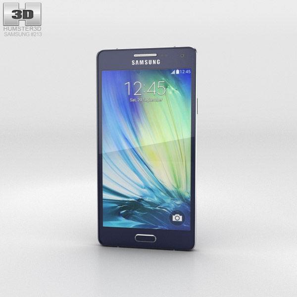 Samsung Galaxy Alpha A3 Midnight Black 3D 모델 