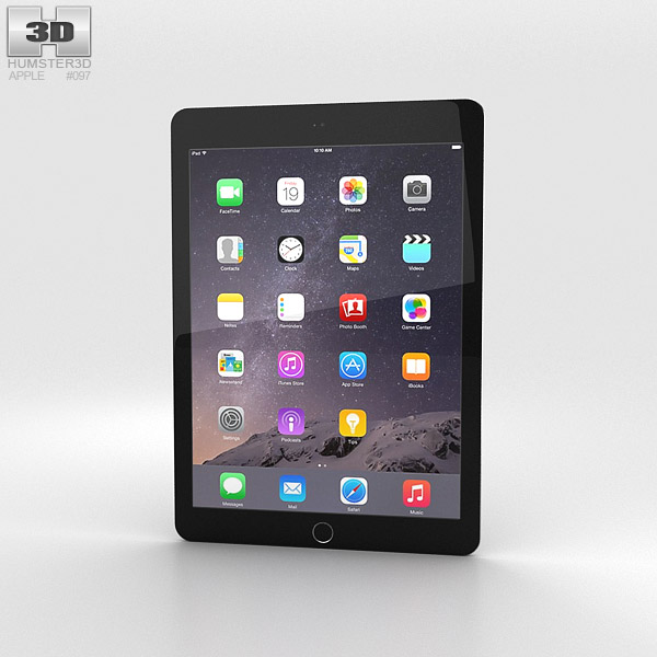 Apple iPad Air 2 Space Grey Modelo 3d