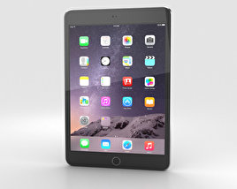 Apple iPad Mini 3 Space Grey 3Dモデル