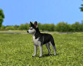 Siberian Husky Puppy Low Poly Modelo 3d