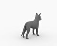 Siberian Husky Puppy Low Poly 3D-Modell
