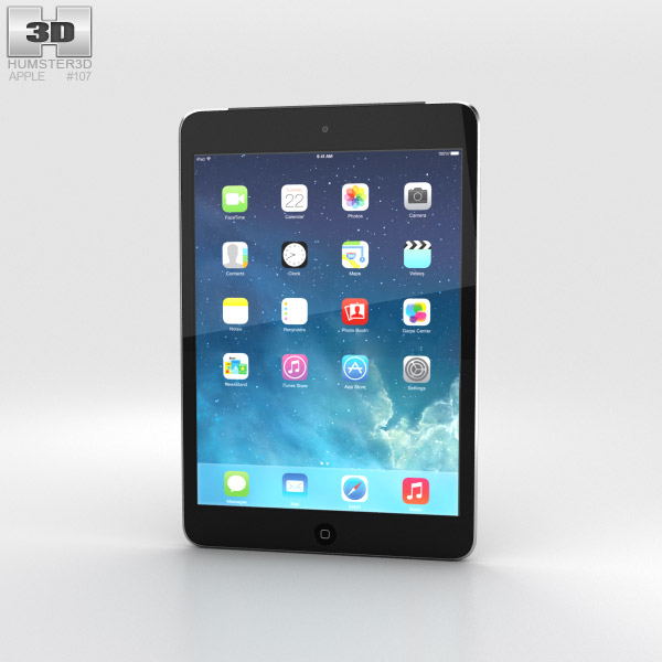 Apple iPad Mini 2 Cellular Space Grey Modelo 3d