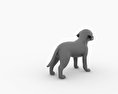 Labrador Retriever Puppy Low Poly 3d model
