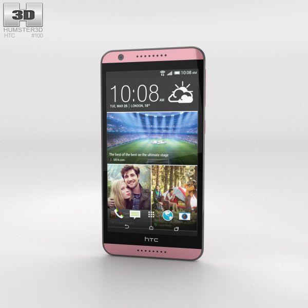 HTC Desire 820 Flamingo Grey 3D 모델 