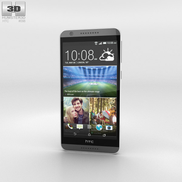 HTC Desire 820 Milky-way Grey 3D-Modell