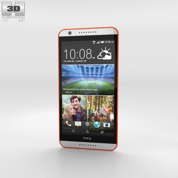HTC Desire 820 Tangerine White Modèle 3D