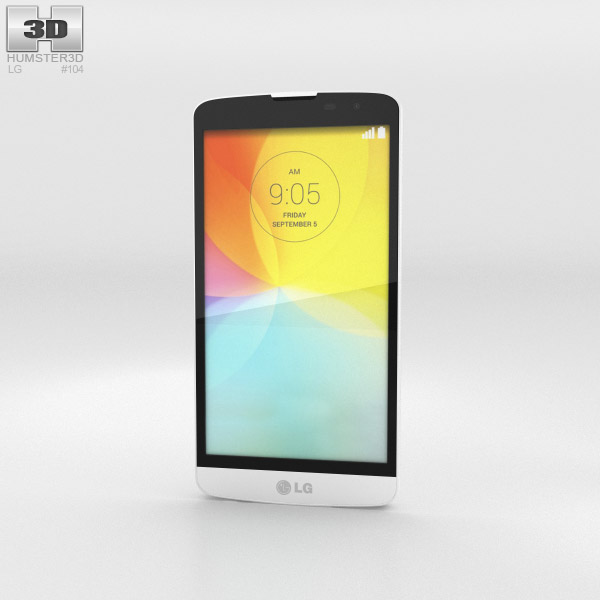 LG L Bello 白色的 3D模型