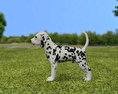 Dalmatian Puppy Low Poly 3d model