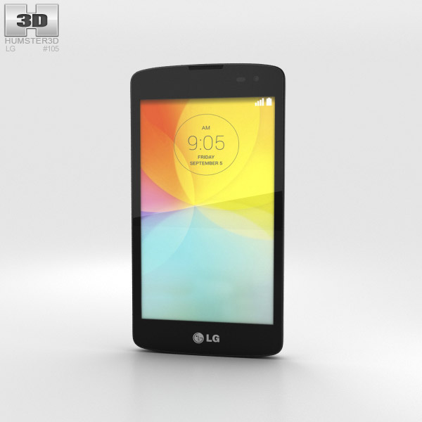 LG L Fino Blanc Modèle 3D