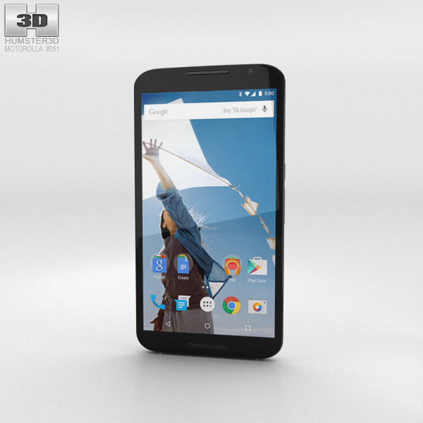 Motorola Nexus 6 Cloud White Modello 3D